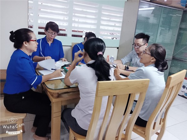 Tổ kiểm tra Đảng ủy phường 14 kiểm tra công tác Kiểm tra giám sát đảng viên của chi bộ Mầm non 14B năm 2019